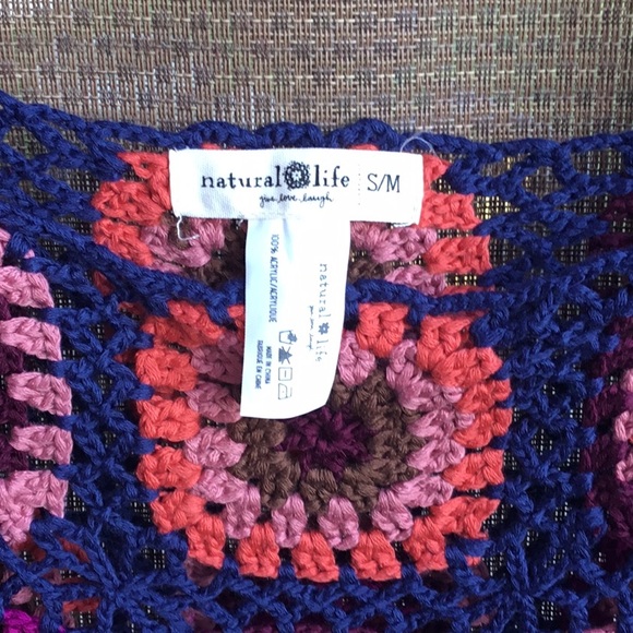 Natural Life crocheted Sweater Vest - Picture 2 of 3